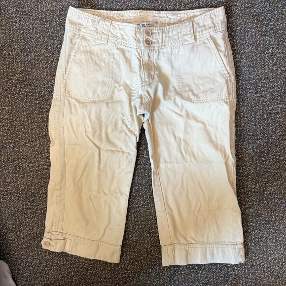 Abercrombie khaki cropped pants womens 6 - Picture 1 of 6